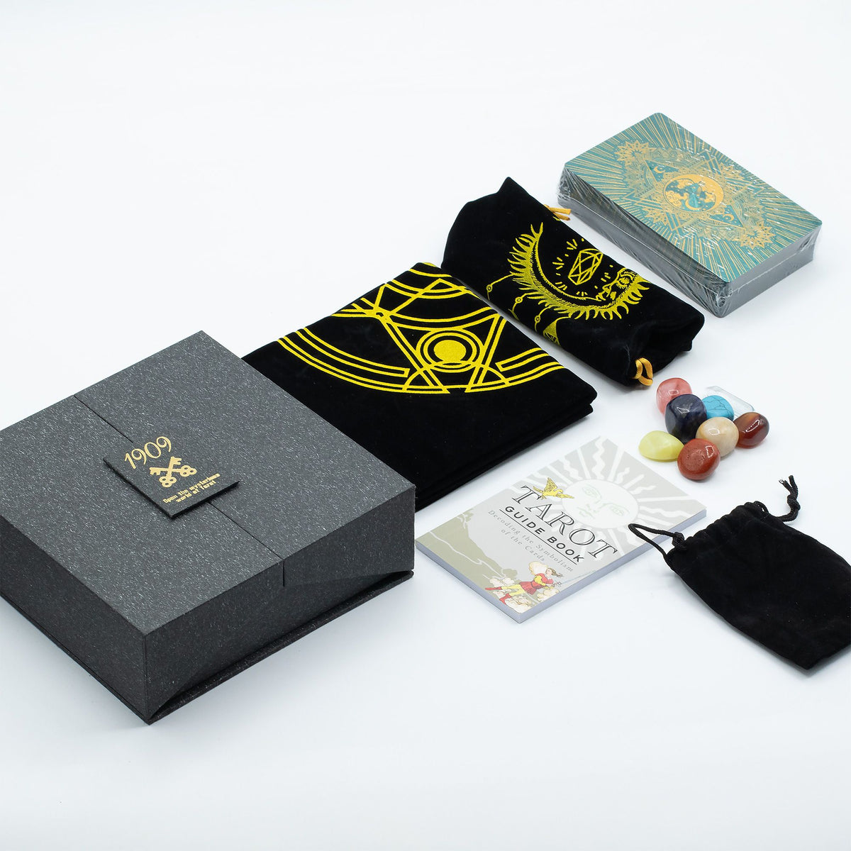Gold & Turquoise Foil Tarot Card - Gift Set