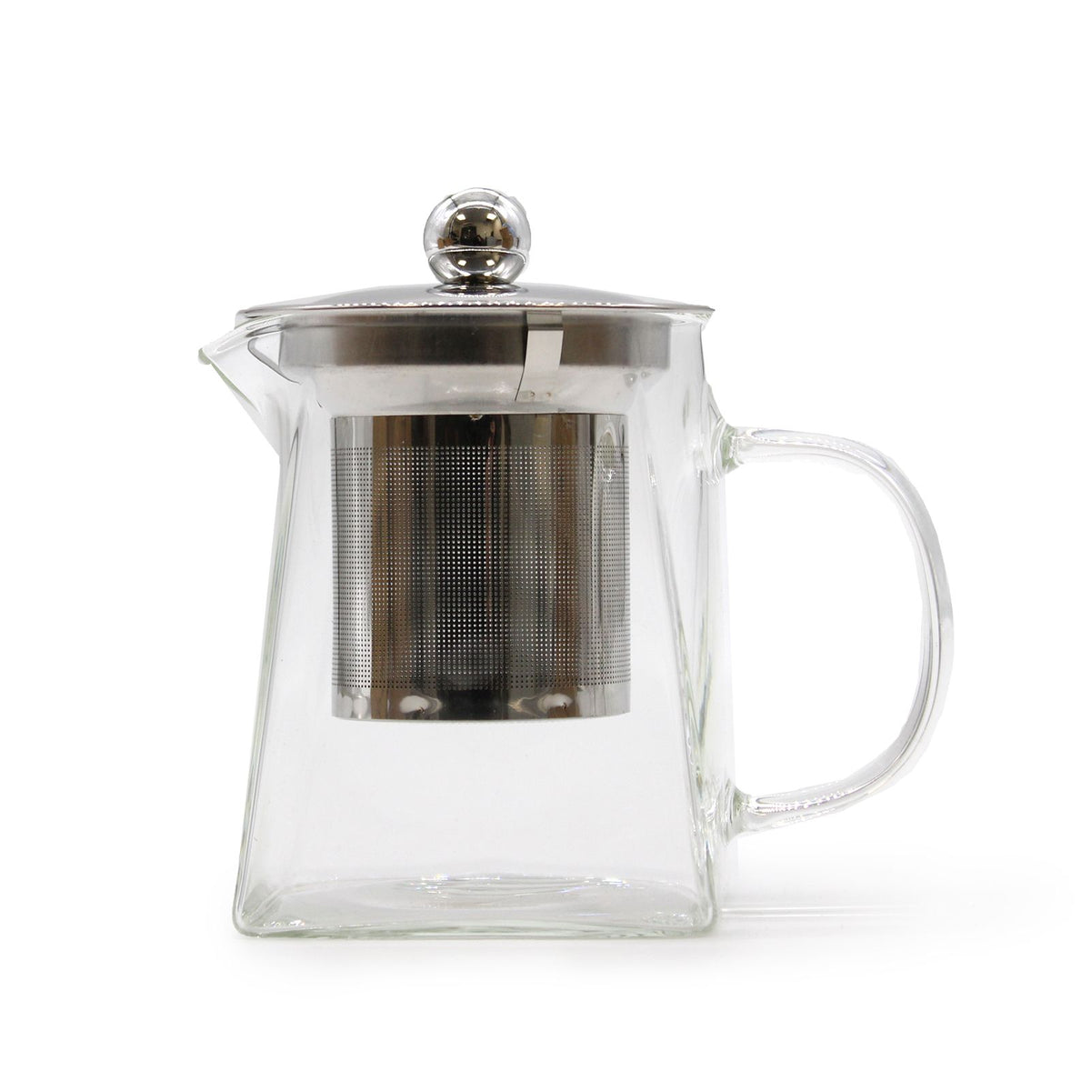 Glass Infuser Teapot - Gift Boxed - Tower Shape - 350ml