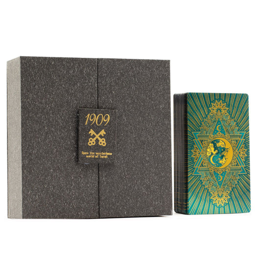Gold & Turquoise Foil Tarot Card -  Gift Set